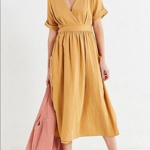 UO Golden Wrap Dress